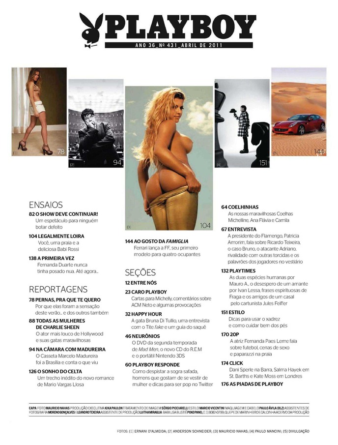 Playboy Abril Babi Rossi Seu Jeca